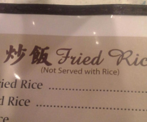 Vào nhà hàng order cơm chiên, thực khách đụng ngay dòng ghi chú nhìn là muốn đi về luôn
