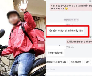 Sợ shipper không có tiền thừa trả lại nên phải hỏi trước, cô gái choáng váng nhận về đáp án 'chất như nước cất'