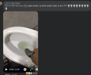 Đi vệ sinh ở quán cà phê, cô gái xấu hổ không dám ra khỏi toilet vì chiếc vòi xịt 'phản trắc'