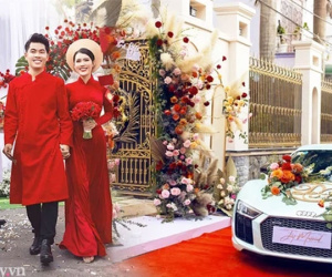 Cô dâu xinh như hoa hậu với dàn xe rước dâu trị giá 50 tỷ: Vợ thích ăn lẩu, chồng mở cả chuỗi nhà hàng, mẹ chồng luôn khen con dâu vì một điều đặc biệt!