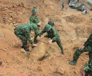Hủy nổ thành công quả bom nặng khoảng 500 kg ở Sơn La