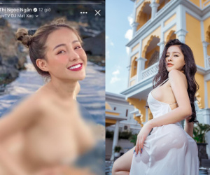Chán 'nửa kín nửa hở', Ngân 98 làm hẳn quả 'không che' xem thiên hạ có trầm trồ