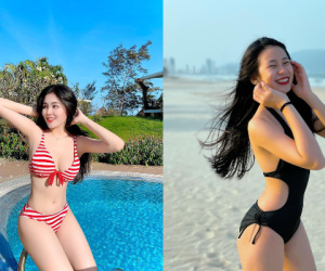 Hè chưa tới mà hội gái xinh Gen Z đã 'đốt' đường đua bikini khét lẹt