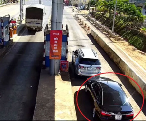 Xế hộp 'xịn' 3 lần trốn trạm thu phí Liên Đầm trên Quốc lộ 20