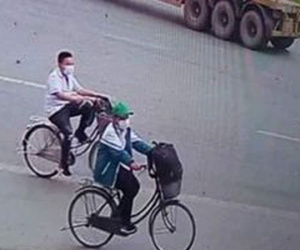 2 học sinh lớp 5 đạp xe 140km 'trốn' nhà từ Thái Bình vào Thanh Hoá và câu chuyện xúc động phía sau