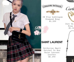 Mấy ai diện đồng phục đến trường sang chảnh như Rosé, giá nguyên bộ cao hơn học phí đại học chứ đâu có nhiều