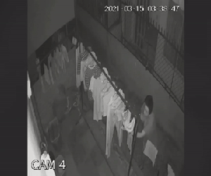 Clip: Gã đàn ông biến thái lén lút trộm đồ lót phụ nữ trong đêm, hành động sau đó càng kinh tởm hơn
