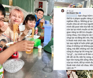 Fan chụp lén ảnh Hậu Hoàng - Mũi trưởng Long, Khánh Vân lên tiếng cực gắt