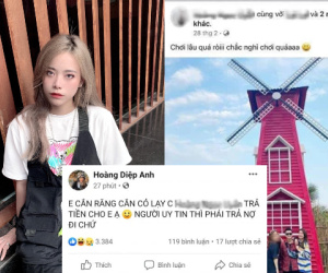Người yêu tin đồn bất ngờ bóc phốt gái xinh nợ tiền mình nhưng ngày ngày vẫn up hình du lịch sang chảnh