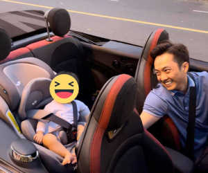 Doanh nhân Nguyễn Quốc Cường dạo phố cùng con gái Suchin trên xế hộp tiền tỷ mới tậu
