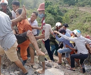 Tai nạn liên hoàn giữa 5 xe, 4 xe rơi xuống vực, 1 người tử vong