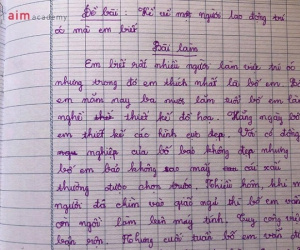 Bài văn của cậu nhóc Tiểu học: Tả bố 'lao động trí óc', nhưng câu chốt 'bẻ lái' ngoạn mục khiến dân tình cười lăn