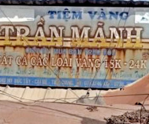 Chủ tiệm vàng trình báo bị mất 22 lượng vàng trị giá gần 1 tỷ đồng