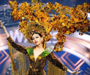 Miss Grand: 'Cành vàng lá ngọc' của Ngọc Thảo lọt top 10 trang phụ dân tộc đẹp nhất, rộng đường tiến thẳng tới top 10 chung cuộc