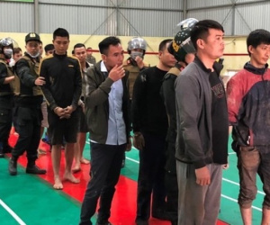 Thái Bình: Đột kích sới đá gà, bắt giữ 58 con bạc