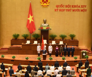 Toàn cảnh Chủ tịch Quốc hội Vương Đình Huệ tuyên thệ nhậm chức và điều hành phiên họp