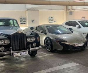 Choáng ngợp với bãi đỗ toàn siêu xe, xe siêu sang trị giá cả trăm tỷ đồng giữa lòng Sài Gòn