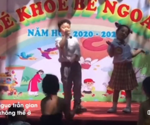 Xôn xao clip trẻ mầm non hát rap 'địa ngục trần gian anh không thể ở...'