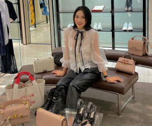 Kỳ Duyên chi liền 250 triệu sắm cả lố hàng hiệu đắt đỏ, cạnh tranh ngôi 'nữ hoàng đập hộp' với Ngọc Trinh?