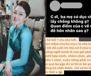 Nữ tiếp viên hàng không xinh đẹp tiết lộ phản ứng của mẹ về chuyện hôn nhân của con gái