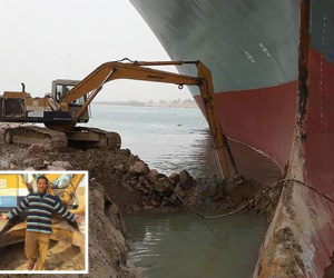 Thanh niên 26 tuổi nổi tiếng vì dùng máy xúc 'giải cứu' tàu hàng chắn ngang kênh đào Suez