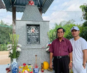 Lâm Vũ về tận quê thăm mộ Vân Quang Long tròn 100 ngày mất