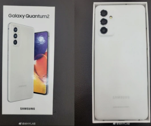 Galaxy Quantum2 lộ diện: Thiết kế lai Galaxy A72 và Galaxy S21, Snapdragon 860, camera 64MP, ra mắt 23/4