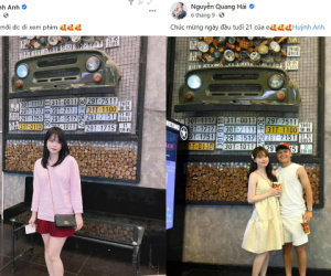 Tình cũ Quang Hải đăng ảnh check-in, dân mạng bất ngờ với hình ảnh sao hơi... quen quen