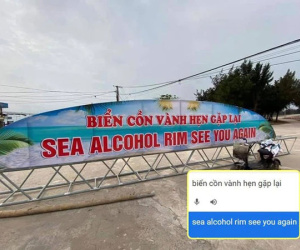 Tấm biển gây xôn xao nhất ngày hôm nay: 'Tai nạn' vì Google dịch