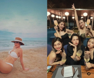 Đang ăn chơi tít mít ở resort nhà chồng bạn thân, MC Thu Hoài tranh thủ khoe 'con ảnh' bikini xịn xò