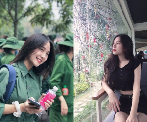 Nữ sinh quân sự này rất xinh