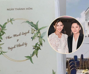 Lộ thiệp mời và hình ảnh lễ đường trước thềm hôn lễ của Phan Mạnh Quỳnh tại Nghệ An, nhìn qua đã biết là hoành tráng không vừa