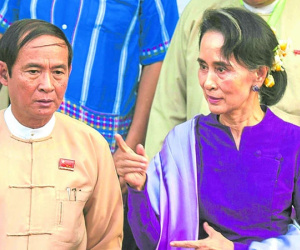 Phe bà Aung San Suu Kyi bất ngờ tự tuyên bố thành lập chính phủ, cử bà làm Cố vấn nhà nước