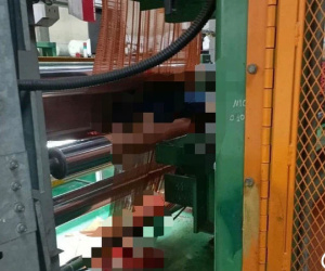 Nam công nhân bị cuốn vào máy làm sợi lốp ôtô tử vong thương tâm
