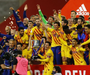 Messi thăng hoa với cú đúp, Barca đoạt Cúp Nhà vua 2020/2021
