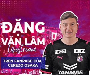 Văn Lâm chính thức ra mắt Cerezo Osaka, gửi thông điệp tới CĐV bằng tiếng Nhật