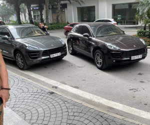 Tạm giữ 2 xe sang Porsche trùng biển số tại Times City