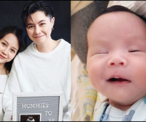 An Nguy xem ảnh em bé nhà người ta thấy cute quá, nhìn sang bé nhà mình cười liền cảm thán: Như một trò đùa!