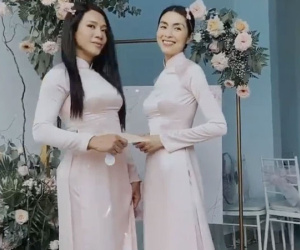 Hà Tăng hoá thân thành phù dâu xinh xắn, chiếm luôn spotlight của chú rể và ông xã Louis Nguyễn