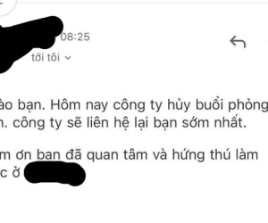 Nhận được mail đi phỏng vấn, cô gái chưa kịp mừng đã phải rơi vào trạng thái 'chưng hửng'