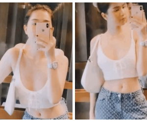 Ngọc Trinh lộ diện khoe body 'chặt chém' giữa drama, nhưng dân tình chỉ chú ý vào đôi mắt với biểu cảm lạ của cô nàng