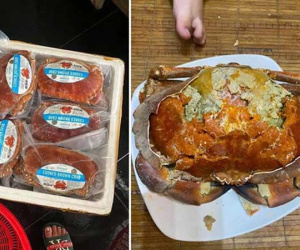 Cua siêu gạch Na Uy 290 nghìn/kg hot trên chợ mạng nhưng chị em đừng vội ham rẻ