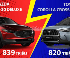 Hơn 800 triệu, chọn Mazda CX-30 Luxury hay Toyota Corolla Cross 1.8V?