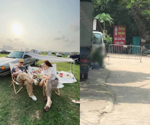 Xôn xao thông tin bãi cắm trại hot nhất Hà Nội dưới chân cầu Vĩnh Tuy tạm thời bị đóng cửa, lý do khiến dân tình nhất loạt ủng hộ