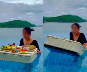 Ngọ nguậy sống ảo với bữa sáng nổi trên hồ bơi, cô gái nhận về cái kết đắng: Dân mạng lại kêu trời về một điều sau đó