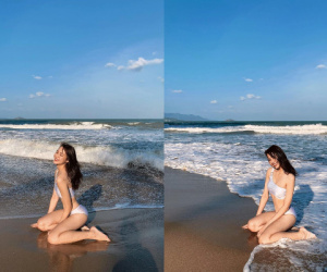 Tiếp viên trưởng Pacific Airlines xuất hiện giữa đại chiến bikini, đường cong đi thẳng vào lòng dân mạng