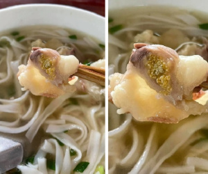 Đi ăn phở thấy miếng thịt kỳ lạ, thanh niên hỏi thì chủ quán khẳng định là sụn nhưng cư dân mạng đều phản đối gay gắt
