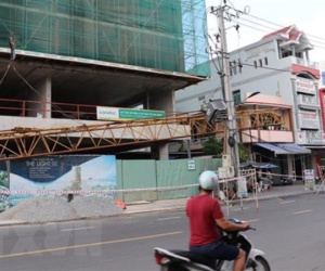 Phú Yên: Rơi thanh cẩu tại công trường thi công tòa nhà 20 tầng