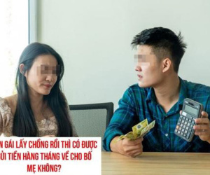 Phát hiện vợ lén lút gửi tiền cho nhà ngoại, chồng tuyên bố: 'Con gái lấy chồng là xong!'
