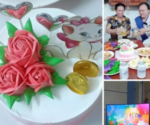 Sinh nhật được tổ chức riêng, có cả bánh kem và món cá rán yêu thích, cô mèo số hưởng khiến dân tình phải ganh tị không bằng!